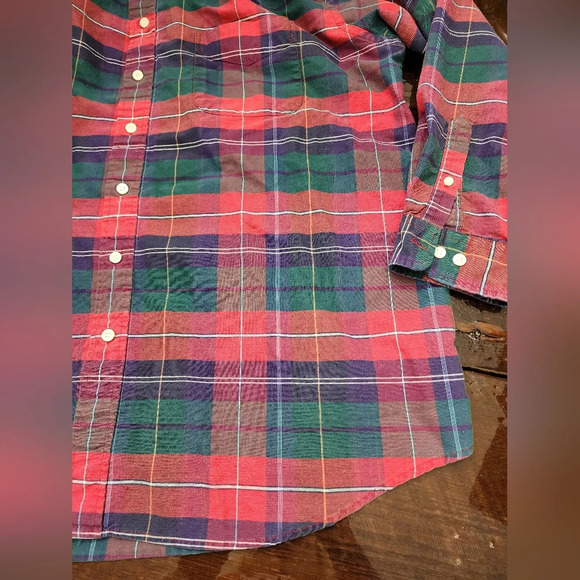 🤴👔 Plaid long sleeve button down shirt in size XXLT - Picture 7 of 16